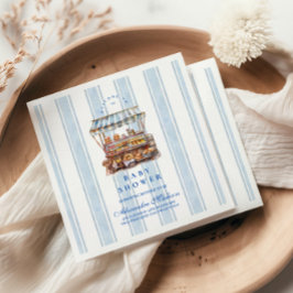 ブルー農家マーケットベビーシャワー スタンダードカクテルナプキン