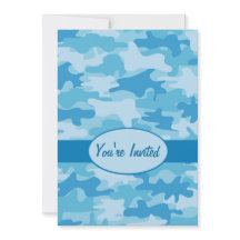 ブルー迷彩柄カラフルカモフラージュパーティーイベント