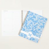 ブルー迷彩柄パターン抽象芸術アートデコールデザイン プランナー手帳 (ディスプレー)