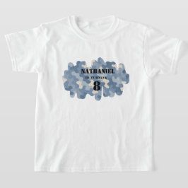 ブルー迷彩柄軍隊 | 陸軍の誕生日 Tシャツ