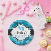 ブルー迷彩柄迷彩赤ちゃんシャワー ペーパープレート (パーティー)