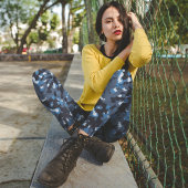 ブルー迷彩柄 レギンス