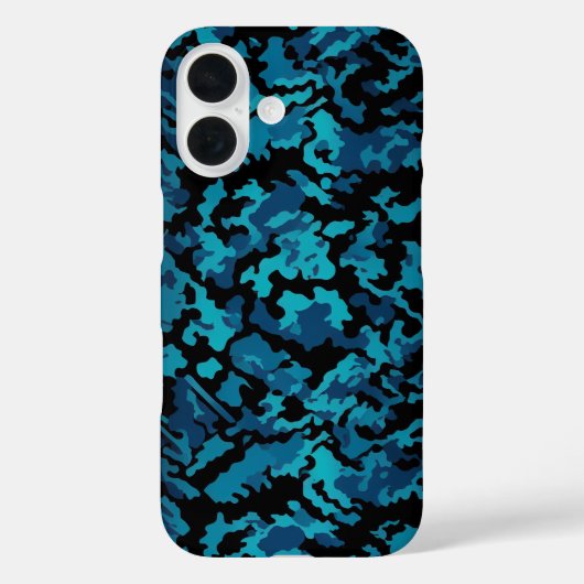 ブルー迷彩柄 Case-Mate iPhoneケース (裏面)