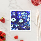 ブルー邪悪なアイアムレット スタンダードカクテルナプキン (インサイチュ)