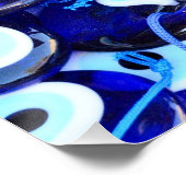 ブルー邪悪なアイアムレット ポスター (コーナー)