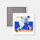 ブルー野手 マグネット (正面/裏面)