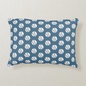 ブルー野球男の赤ちゃん子供部屋デコールピロー アクセントクッション (裏面)