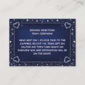 ブルー金ゴールドとホワイトスターズのマッチング結婚披露宴 エンクロージャーカード (裏面)