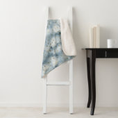 ブルー金ゴールドアニマルプリント シェルパブランケット (インサイチュ)