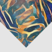 ブルー金ゴールドウォールアートドリーム 薄葉紙 (詳細)