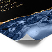 ブルー金ゴールドエージェントの価格表ポスター ポスター (角)