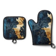 ブルー金ゴールドカウボーイ女性のカーボーイカウハイド