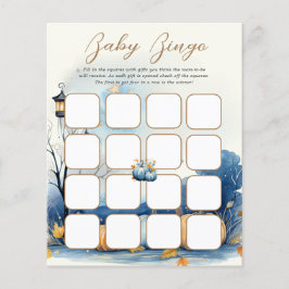 ブルー金ゴールドカボチャブライダルシャワービンゴゲーム