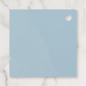 ブルー金ゴールドカボチャ秋ベビシャワーサンキュー フェイバータグ (裏面)