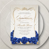 ブルー金ゴールドキンセアニラ 招待状