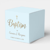ブルー金ゴールドクロスバプティスサンキューカスタム フェイバーボックス (裏面サイド)