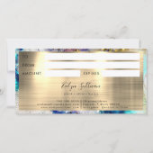 ブルー金ゴールドグリッター水彩贈与証 (裏面)