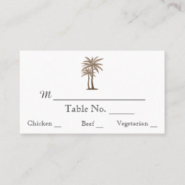 ブルー金ゴールドコンパスバラビーチ結婚式座席表 プレイスカード