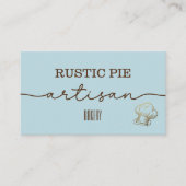 ブルー金ゴールドシェフハットベーカリー 名刺 (正面)