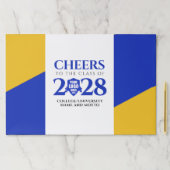 ブルー金ゴールドスクール大学卒業 ペーパーパッド (インサイチュ)