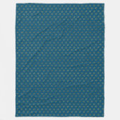 ブルー金ゴールドスターズシャインブライト フリースブランケット (正面)