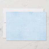 ブルー金ゴールドスノーフレークシャワーbyメール男の子のシャワー 招待状 (裏面)