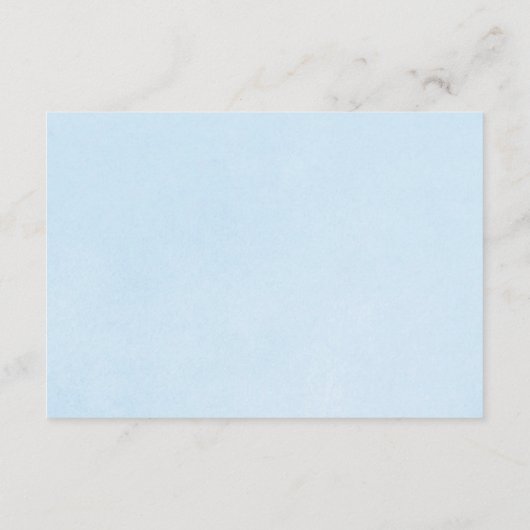 ブルー金ゴールドスノーフレーク男の子のシャワー本のリクエストe エンクロージャーカード (裏面)