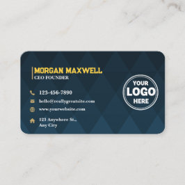 ブルー金ゴールドダイヤモンドラグジュアリーCEO&ファウンダー 名刺