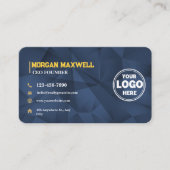 ブルー金ゴールドダイヤモンドラグジュアリーCEO&ファウンダー 名刺 (正面)