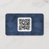 ブルー金ゴールドダイヤモンドラグジュアリーCEO&ファウンダー 名刺 (裏面)