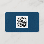 ブルー金ゴールドダイヤモンドラグジュアリーCEO&ファウンダー 名刺 (裏面)