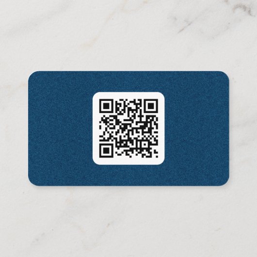 ブルー金ゴールドダイヤモンドラグジュアリーCEO&ファウンダー 名刺 (裏面)