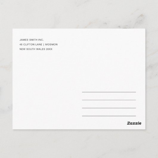 ブルー金ゴールドダリアフローラワークショップトークイベント招待状 ポストカード (裏面)