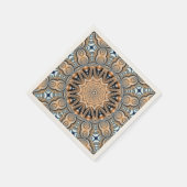 ブルー金ゴールドナプキンス スタンダードカクテルナプキン (角)