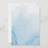 ブルー金ゴールドバタフライプリンセスキンセアニラ サンキューカード (裏面)