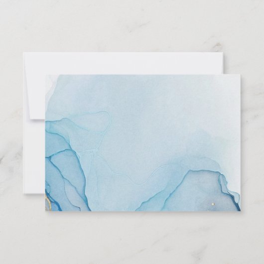 ブルー金ゴールドバタフライプリンセスキンセアニラRSVP (裏面)