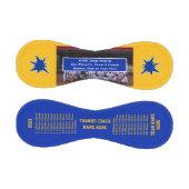 ブルー金ゴールドパーソナライズされたフォトベースボールボール、コーチ 野球ボール (パネル)