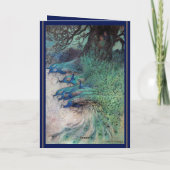 ブルー金ゴールドピーコックインディアン結婚ズ詳細,プログラム 招待状 (裏面)