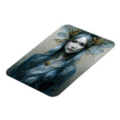 ブルー金ゴールドフェアリーファンタジーアートマグネット マグネット (左側)