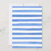 ブルー金ゴールドフローラパンプキントラック秋キンセアニェラ 招待状 (裏面)