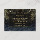 ブルー金ゴールドマンダラフローラ 名刺 (裏面)