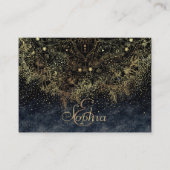 ブルー金ゴールドマンダラフローラ 名刺 (正面)