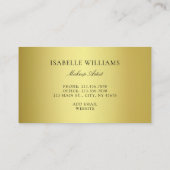 ブルー金ゴールドマーブルゲート 名刺 (裏面)