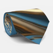 ブルー金ゴールドマーベル ネクタイ (ロール)