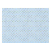 ブルー金ゴールドマーメイドテーマベビーシャワー誕生日デコール テーブルクロス (正面(横))