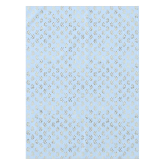 ブルー金ゴールドマーメイドテーマベビーシャワー誕生日デコール テーブルクロス (正面)