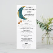 ブルー金ゴールドムーンオレンジハート宝石バレンタインデー メニュー (スタンド正面)