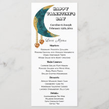 ブルー金ゴールドムーンオレンジハート宝石バレンタインデー