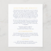 ブルー金ゴールドモノグラム結婚リース詳細 (裏面)