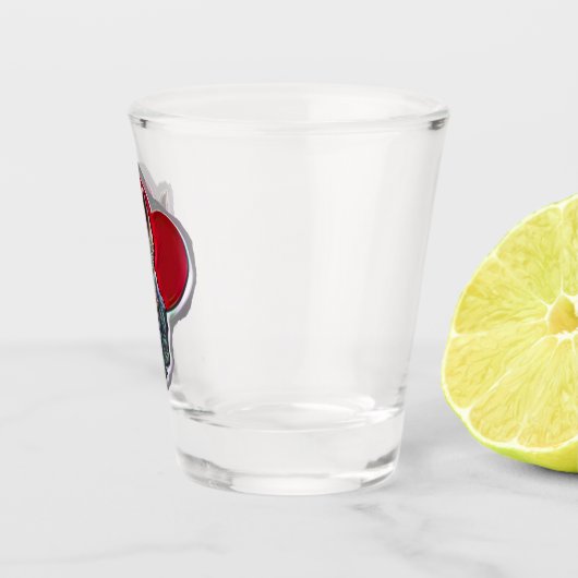 ブルー金ゴールドヨークシャーヨークシャーテリアテリア ショットグラス (右)